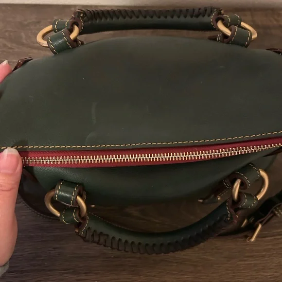 Dooney & Bourke Green Florentine Leather Mini Satchel - Picture 9 of 13